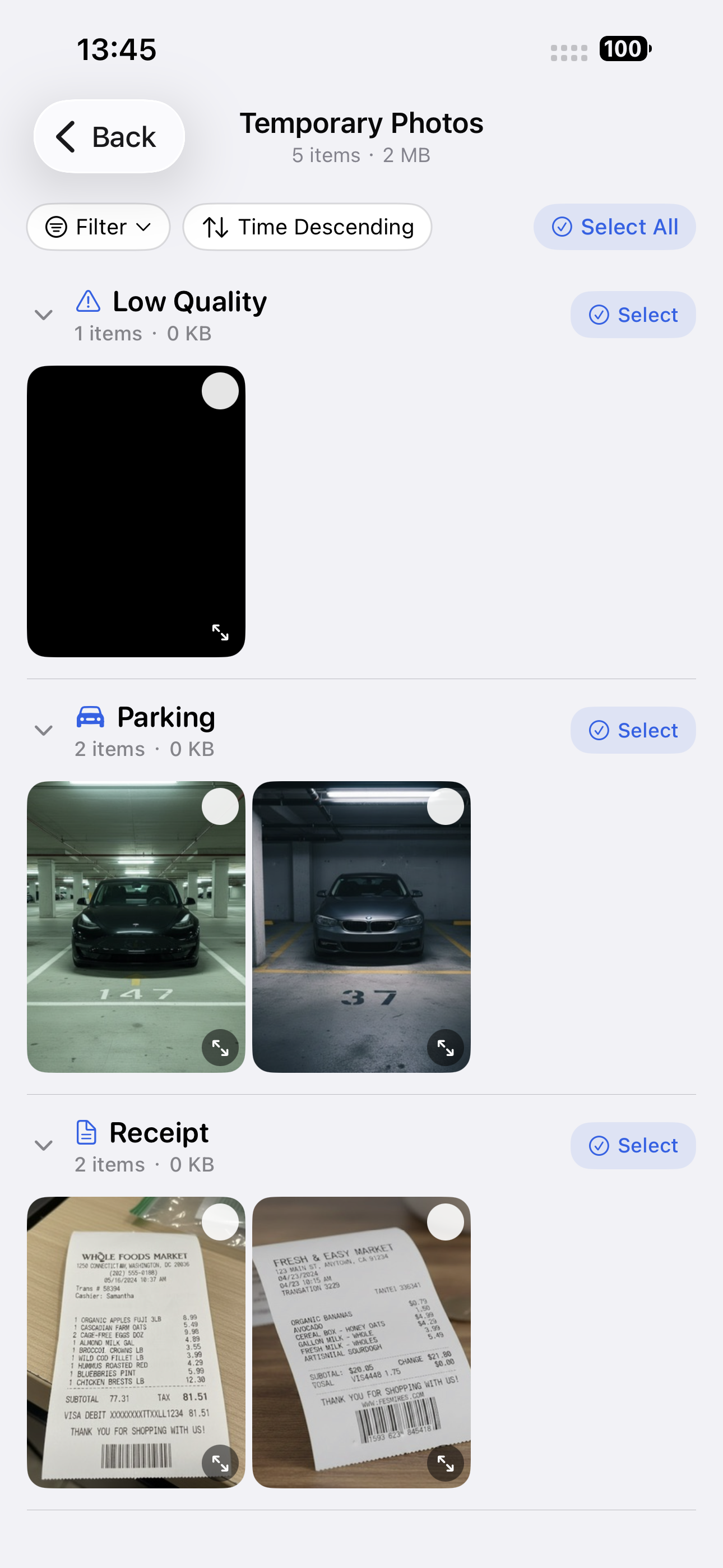 Temporary Photo Cleanup